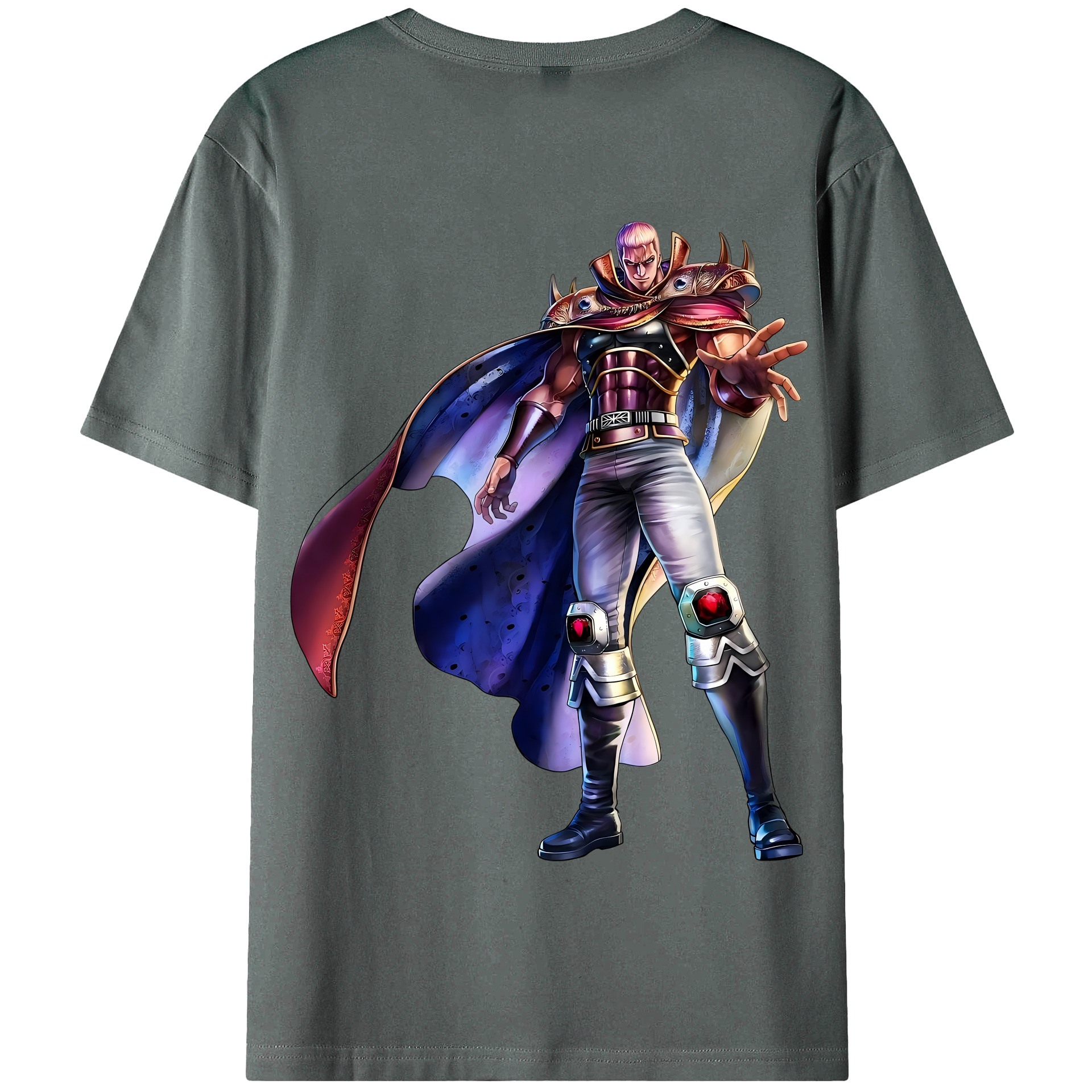 （画像用） 北斗の拳 Fist of the North Star 綿100％半袖Tシャツ（背面プリント）